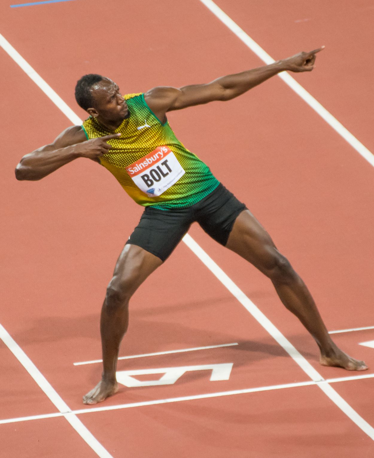 Usain Bolt ligtning bolt