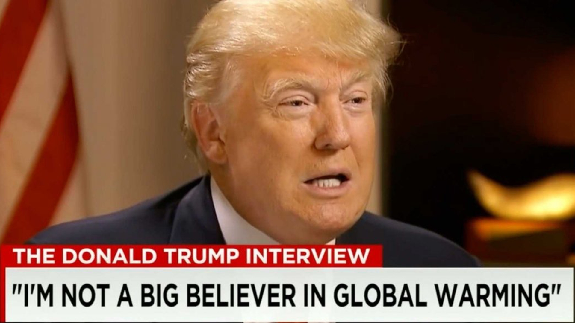 Donald Trump not a big believer