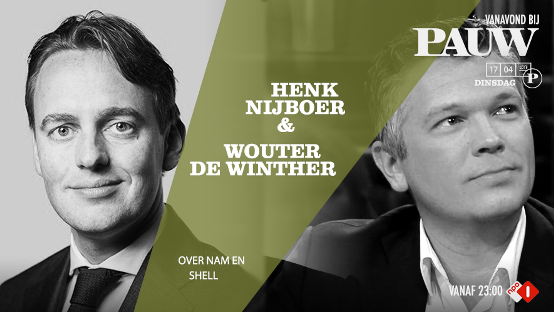 Henk Nijboer en Wouter de Winther NAM/Shell 17 april