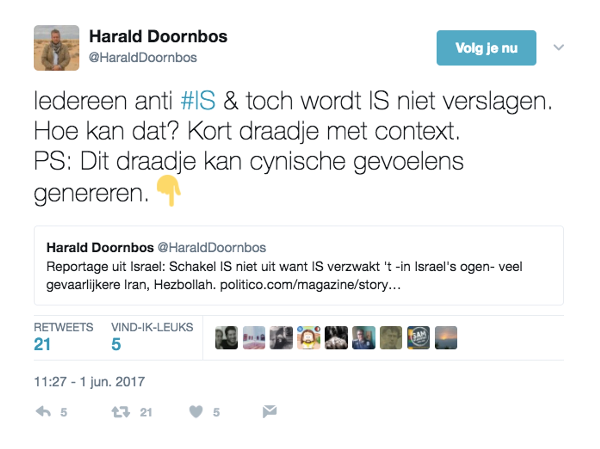 Draadje Harald Doornbos