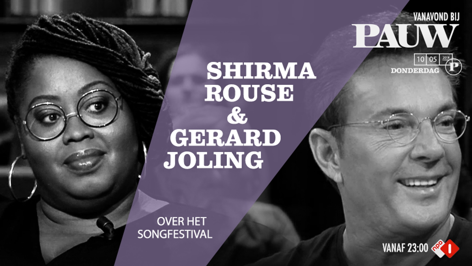 Shirma Rouse en Gerard Joling Songfestival 10 mei