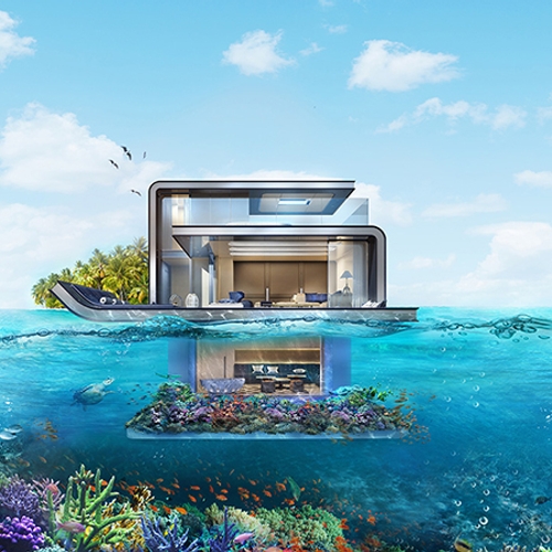 Voor 1,36 miljoen dollar is dit woon-aquarium van jou