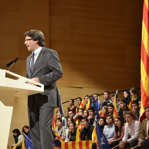 Puigdemont: 'Ik ben niet in Brussel voor politiek asiel.'